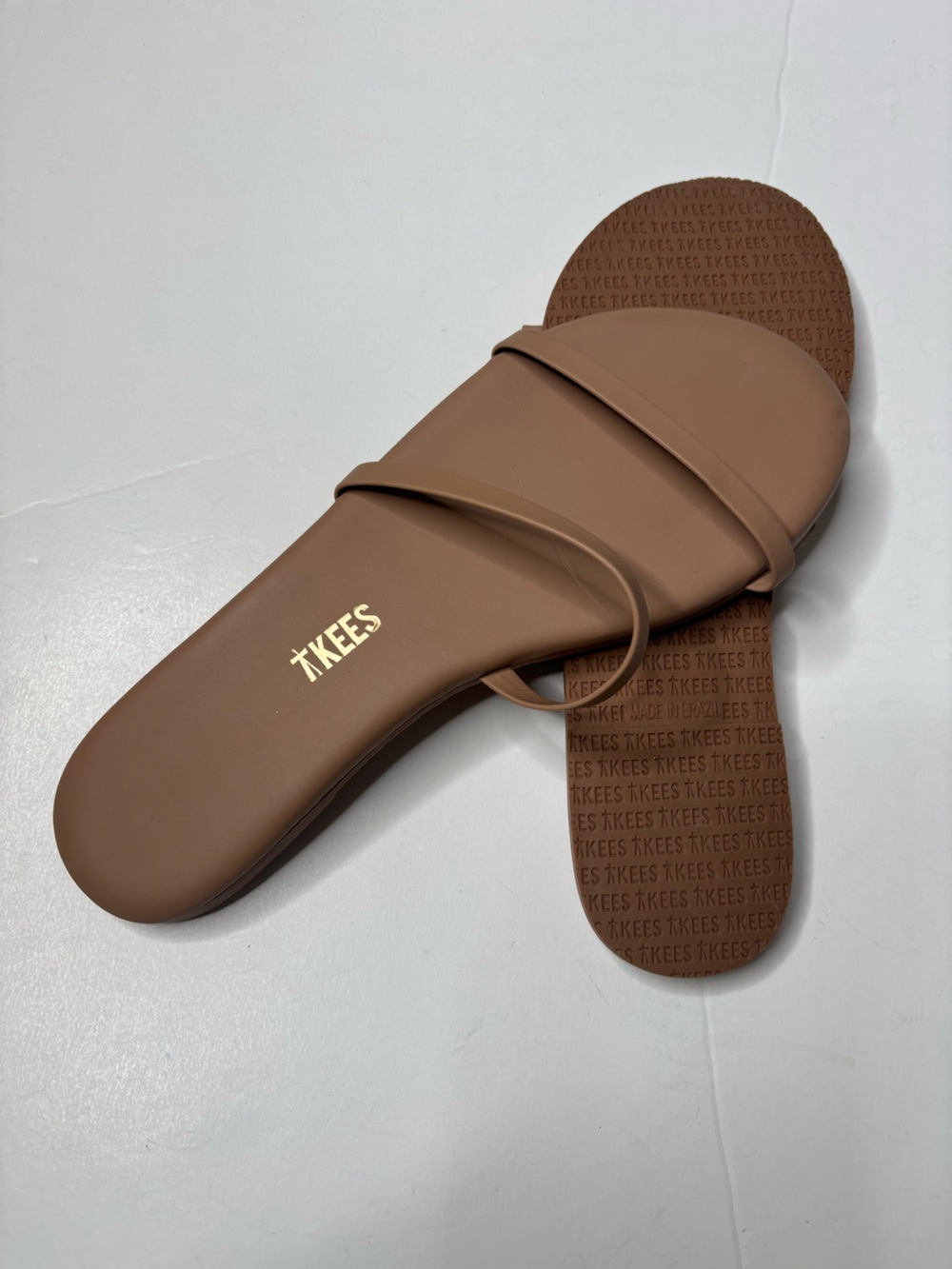 Tkees Gemma Leather Minimalist Sandal Size 7.